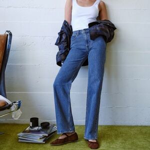 Abercrombie & Fitch Blue Straight Leg Jeans